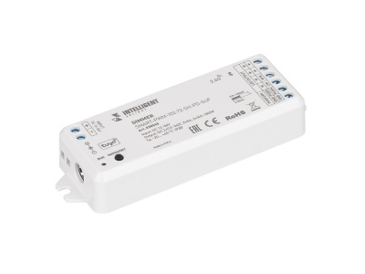 INTELLIGENT ARLIGHT Диммер SMART-PWM-102-72-SH-PD-SUF (12-36V, 2x5A, TUYA BLE, 2.4G)